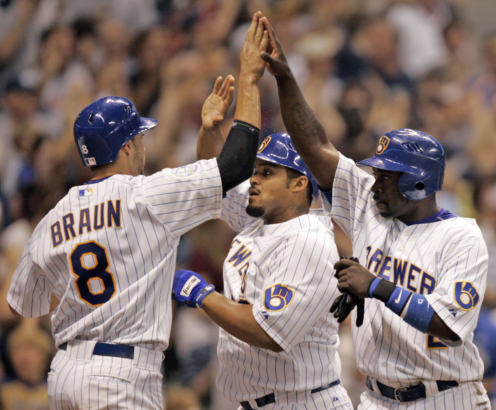 Ryan Braun, Prince Fielder, Bill Hall